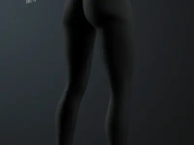 Black Leggings 4K Unreal Engine 3D model