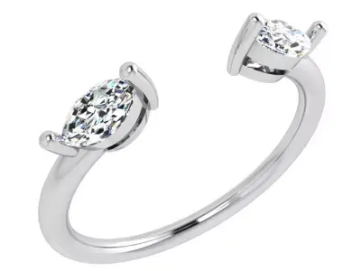 Marquise Basket Ring 4137 3D print model