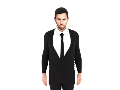 Lionel Messi Low-poly 3D model