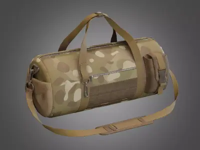Soldier Sport Camuflage Bag Low-poly 3D model