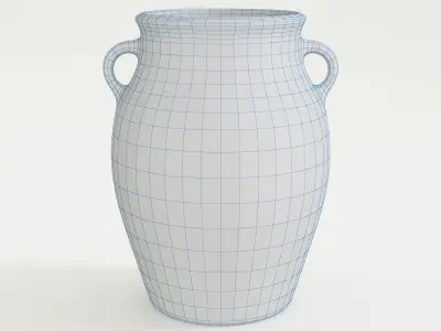 Elegant Ceramic Vase - High-Quality 3D Model for Interior Design 3D model