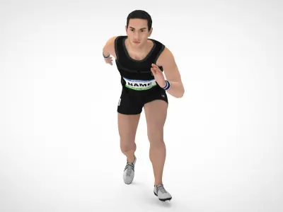 Athlete Action Set-01 3D model
