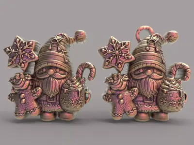 sanda with ginger cookies 3D print model