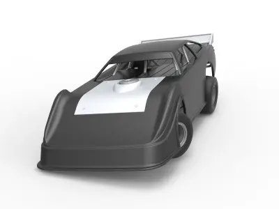 Australian Super Sedan while turning Scale 1 to 25 3D print model