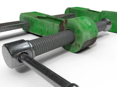 old Vise PBR  Low-poly 3D model