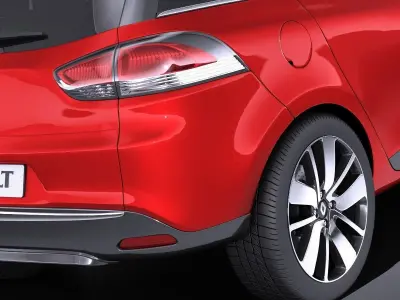 Renault Clio Estate 2015 VRAY 3D model