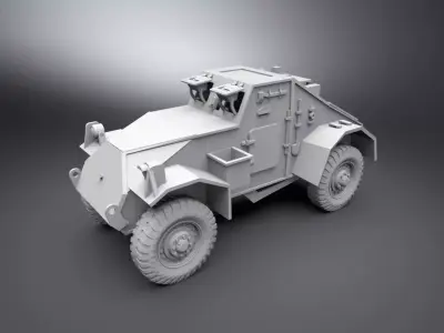 Australian Dingo Scale model  3D print model