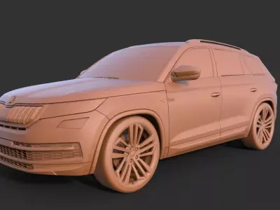 Skoda Kodiaq 2020 3D print model