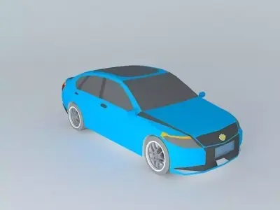 Blue car  NEG N3 2004 Free 3D model