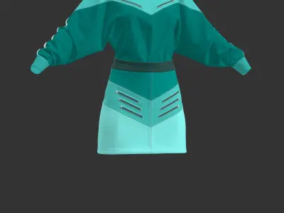 Sport outfit - Marvelous Designer project and OBJ 3D model