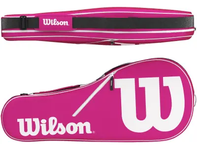wilson burn pink junior tennis racquet bundle 3D model