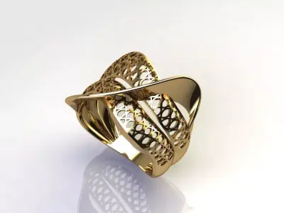 Fancy Womens Rings Plain Rings Ready STL 3DM Models Rings 3D print model 3