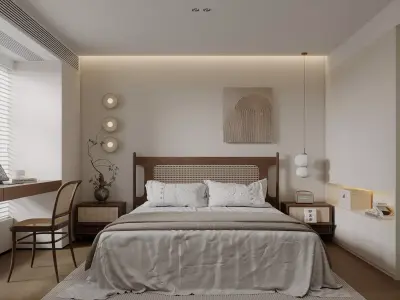   Bedroom interior 06 3D model