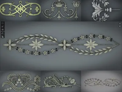 Ornamen baroque collection 7 style