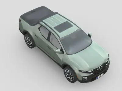 Hyundai Santa Cruz Low-poly 3D model