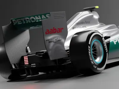 Mercedes F1 W03 2012 3D model