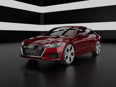Realistic Audi A7 3d model 3D model