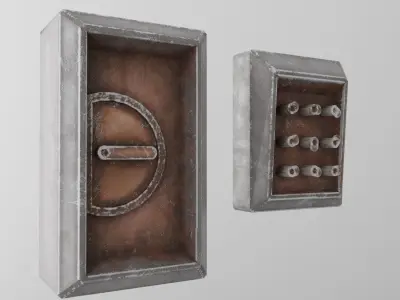 ventilation and electrical connections collection 3D model