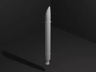 GEM-63 - Solid Rocket Booster Free 3D model