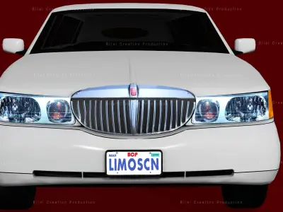 LIMOUSINE LUXURY CAR Low-poly 3D model