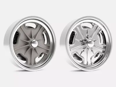 15x4 American Rebel Starburst Wheel and Brake 3D print model