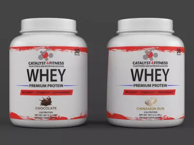 Protein Powder 3D model