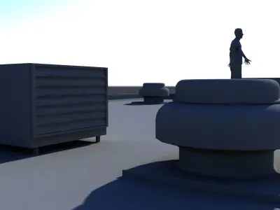 low poly Business building bundle 3D model