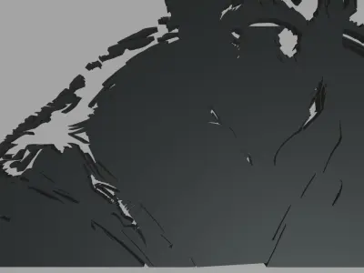 The King 01 Wall Silhouette 3D print model