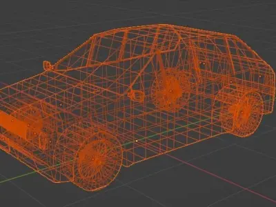 Mini Car Lowpoly Free low-poly 3D model