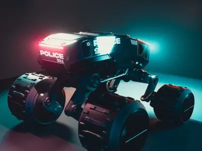 SciFi Vehicle Low-poly 3D model Low-poly 3D model