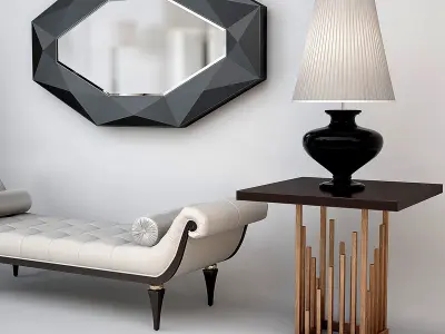 Christopher Guy Modern Furniture Set 3D model