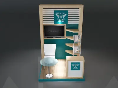 Booth Exhibition Stand a219 3D model