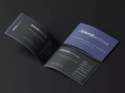 Brand Guidelines 3D Model Low-poly 3D model