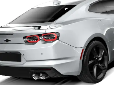 Chevrolet Camaro SS 2019 lowpoly 3D model
