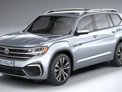 Volkswagen Atlas R-line 2021 3D model