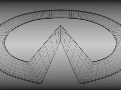 Infinti logo 3D model
