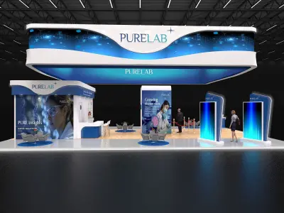 15x10 PURELAB Exhibition Stand 3D model 3D model