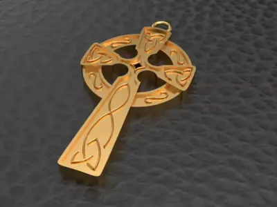 celtic cross cruz celta 3D print model