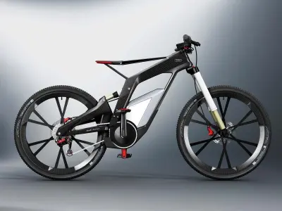 Audi e-bike Low-poly 3D model