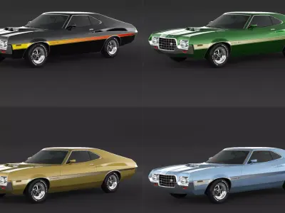 Ford Gran Torino Sport 3D model