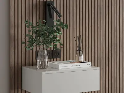 Bedroom Wall Composition 02 3D model