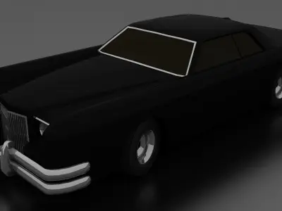 Evil car from The Car movie  Low-poly 3D model