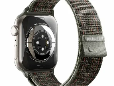 Apple Watch Series 9 Nike Sport Loop Sequoia 3D model
