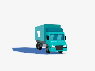 Cartoon Stylized Truck 3D model