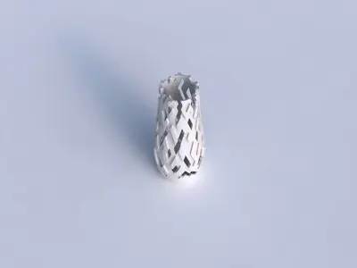 Vase with cuts and bulges 3D print model