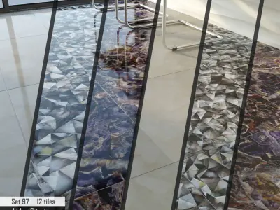 ABC Stone Set 3D model