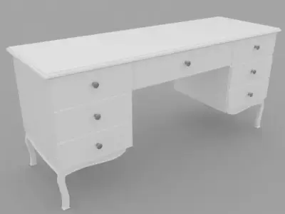 Painted Drawer Free low-poly 3D model