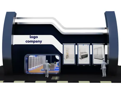Exterior Design Tent Layout a68 3D model