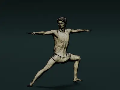 Yoga Man 03 3D model
