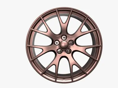 Dodge Charger SRT wheels 3D model